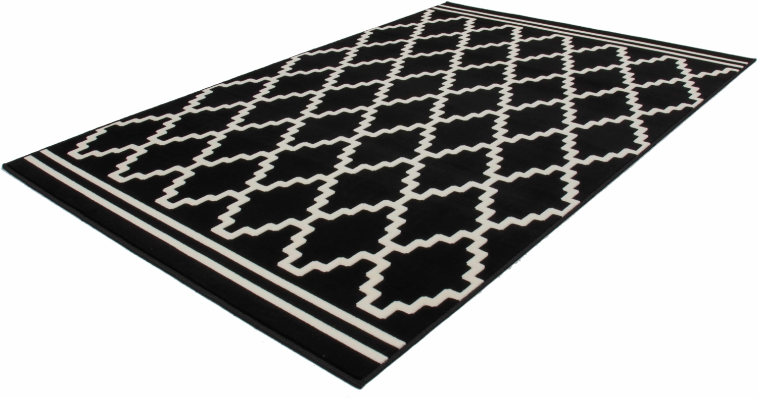 Lina 225 Schwarz / Elfenbein 200cm x 290cm Bild 1