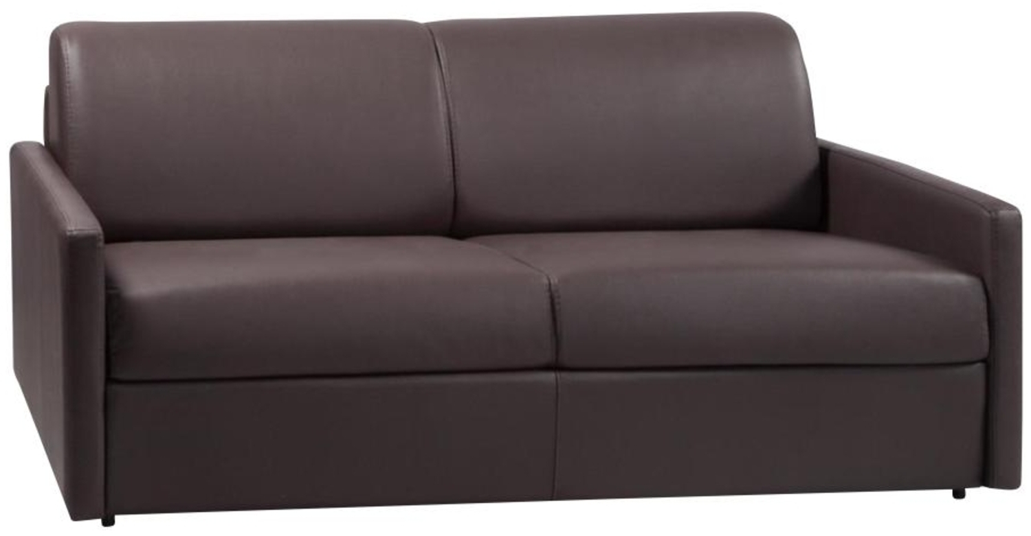 Schlafsofa 4-Sitzer CALIFE - Braun - Liegefläche: 160 cm - Matratzenhöhe: 14 cm Bild 1