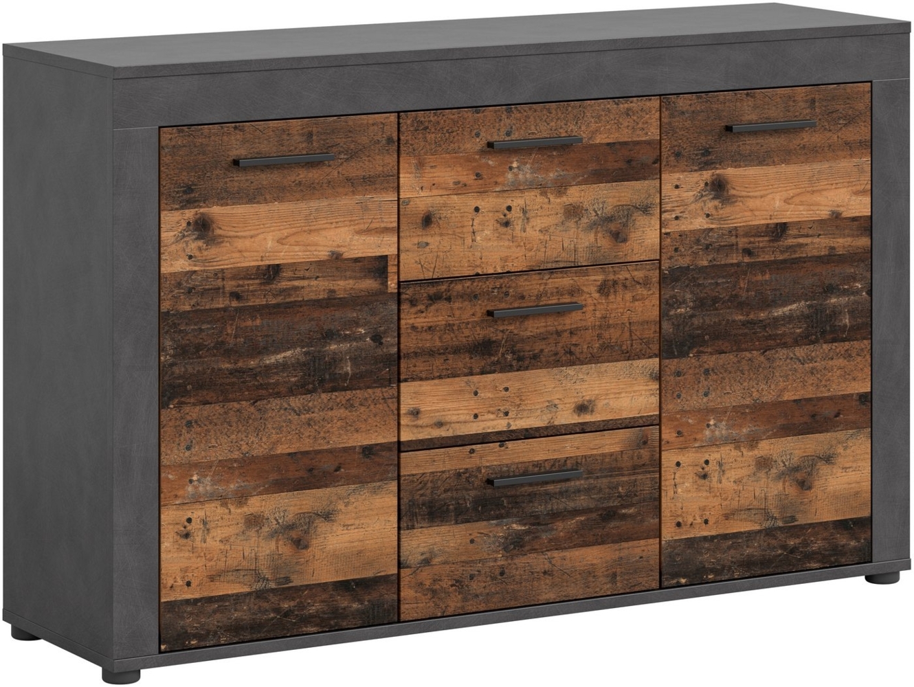 INOSIGN Sideboard Aosta, Breite 125 cm, in verschiedenen Farbausführungen, mit 2 Türen und 3 Schubkästen, Wohnzimmer, Kommode, Schrank Bild 1