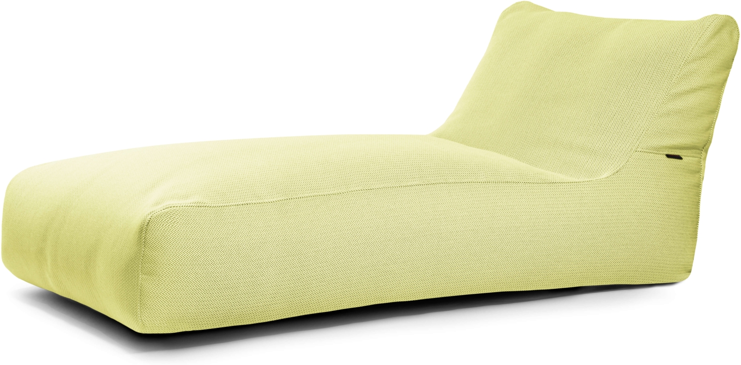 Sitzsack ‘Sunbed 90‘, Bezugstoff - Canaria, 100% Olefin, Lime, 80x180x100 cm cm. Bild 1