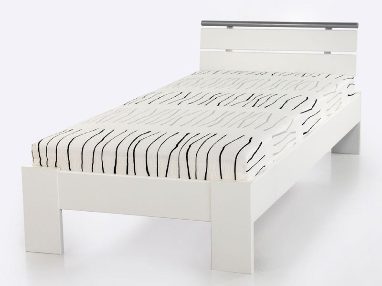 Einzelbett Cortina 90x200cm weiss Bild 1