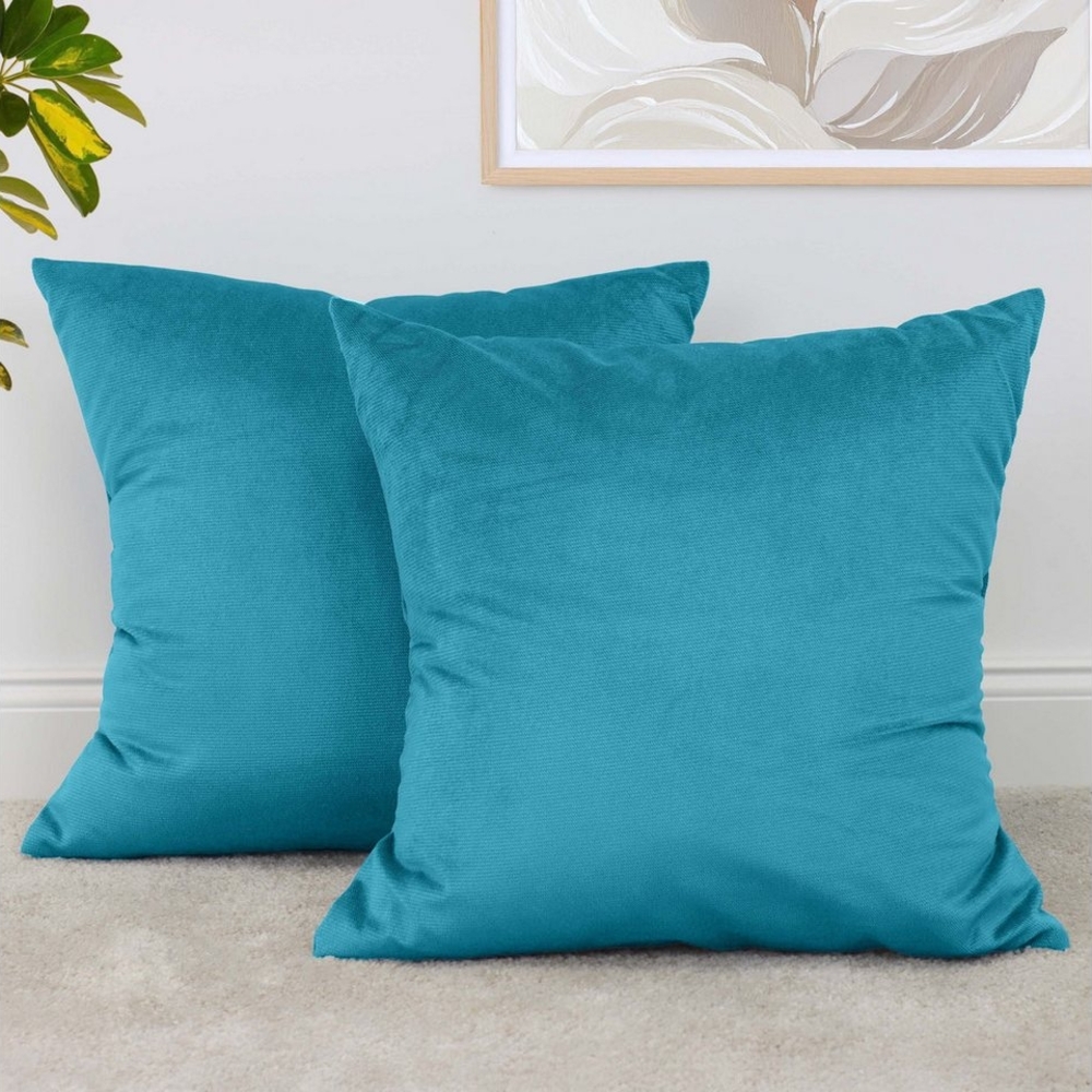 Amilian Kissenbezüge - 2er Set Kissenbezug - Zierkissenbezüge - Kissenhülle, (2 Stück), 45x45 cm, Kissenhülle für Zierkissen, Sofakissen, Dekokissen, Kissen Bild 1