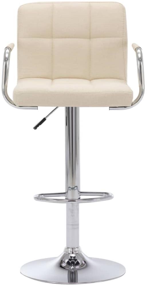 vidaXL Barhocker Creme Stoff 283411 Bild 1