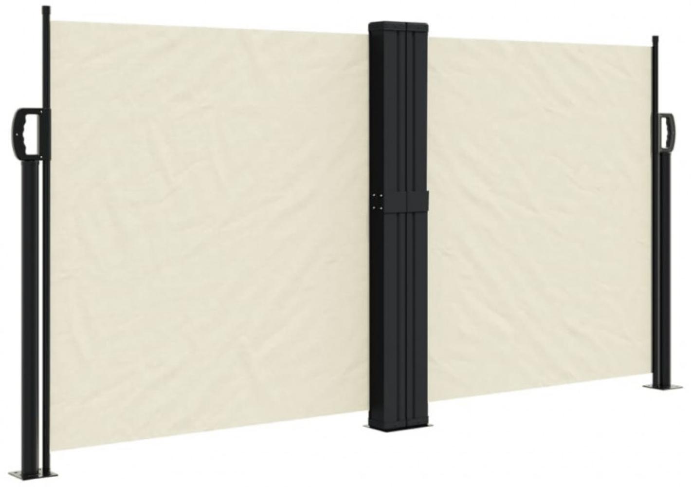 vidaXL Seitenmarkise Ausziehbar Creme 120x600 cm 4004595 Bild 1