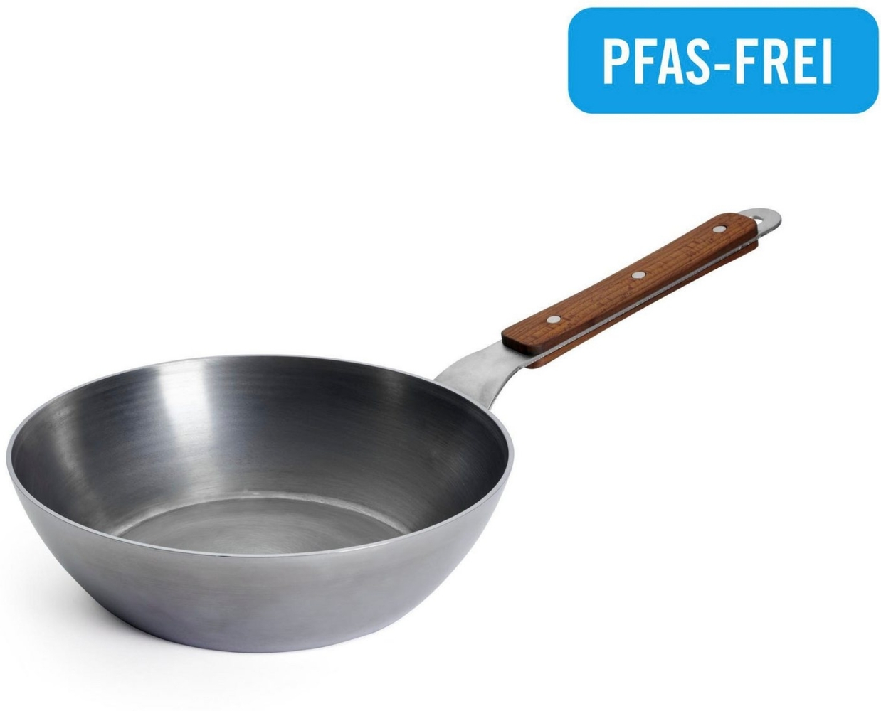 WOLL Schmorpfanne Woll Carbon Steel Hochrandpfanne, Karbon-Stahl (1-tlg), natürlicher Antihafteffekt nach dem Einbrennen Bild 1