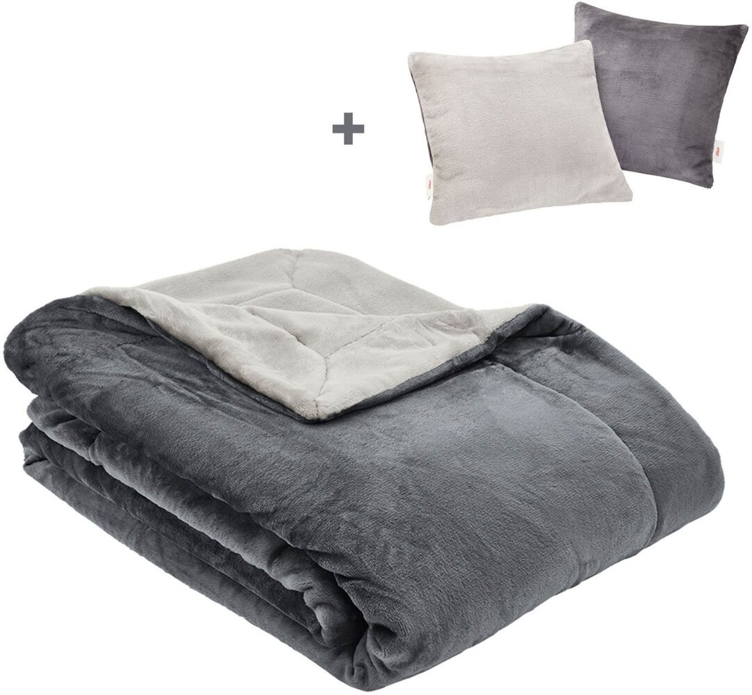 Wohndecke Doublesoft, Kuscheldecke, Deal, Kissen geschenkt!, s.Oliver, Kuscheldecke, mit GRATIS-Zugabe: 2x Kissenhülle, mit Reißverschluss Bild 1