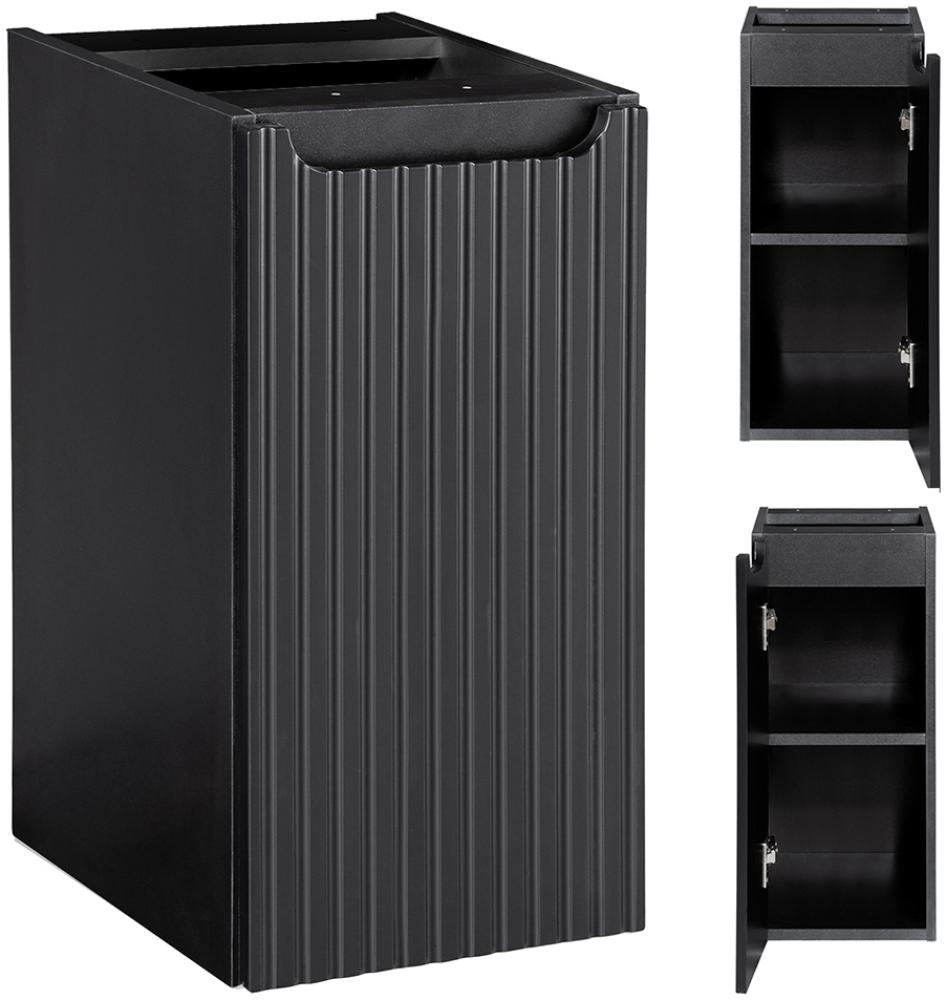 Unterschrank 30 cm, schwarz, NEWPORT-56-BLACK Bild 1