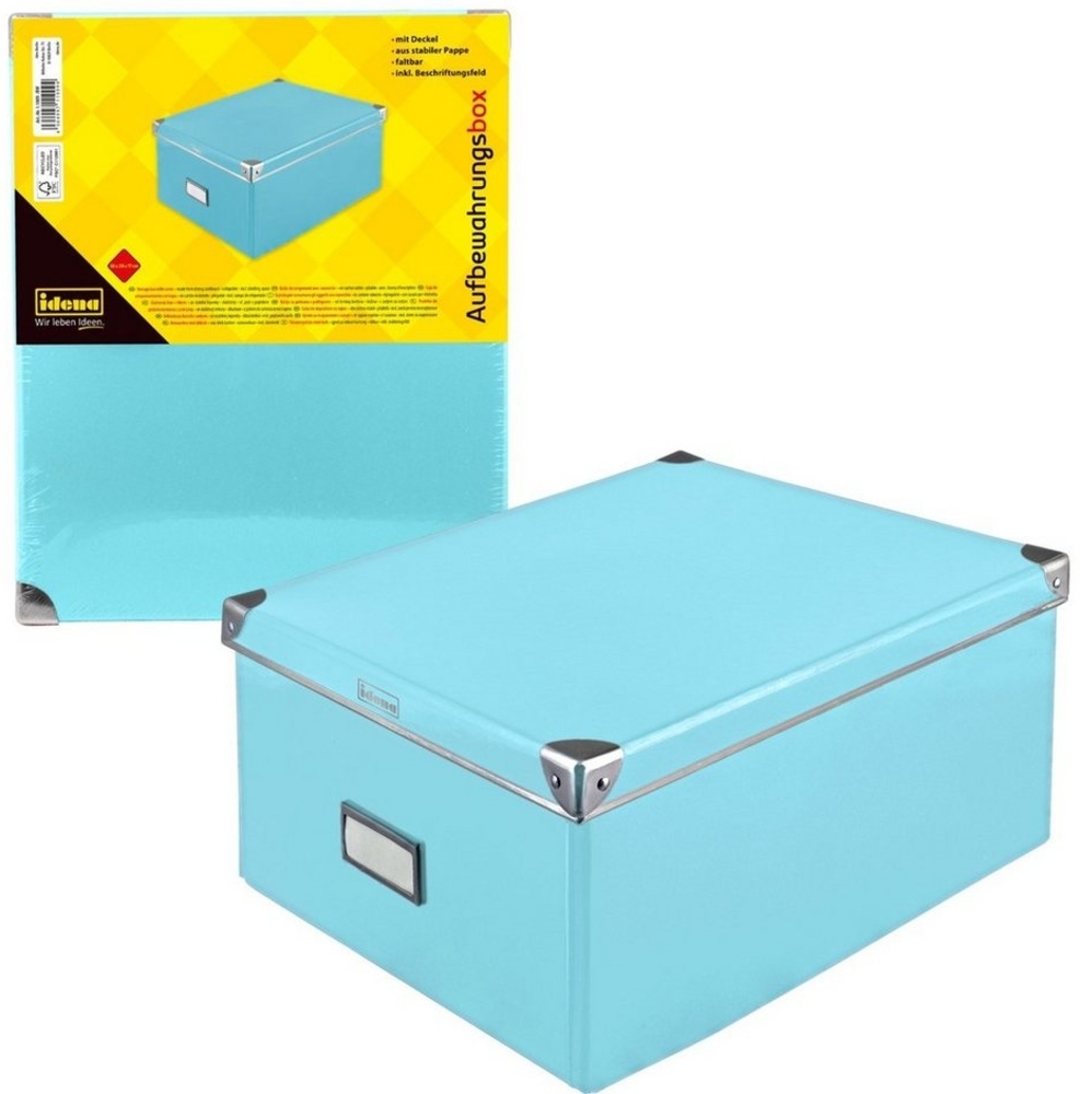 Idena Aufbewahrungsbox Idena 11009 - Aufbewahrungsbox aus festem Karton, Deckel mit verstärkt Bild 1