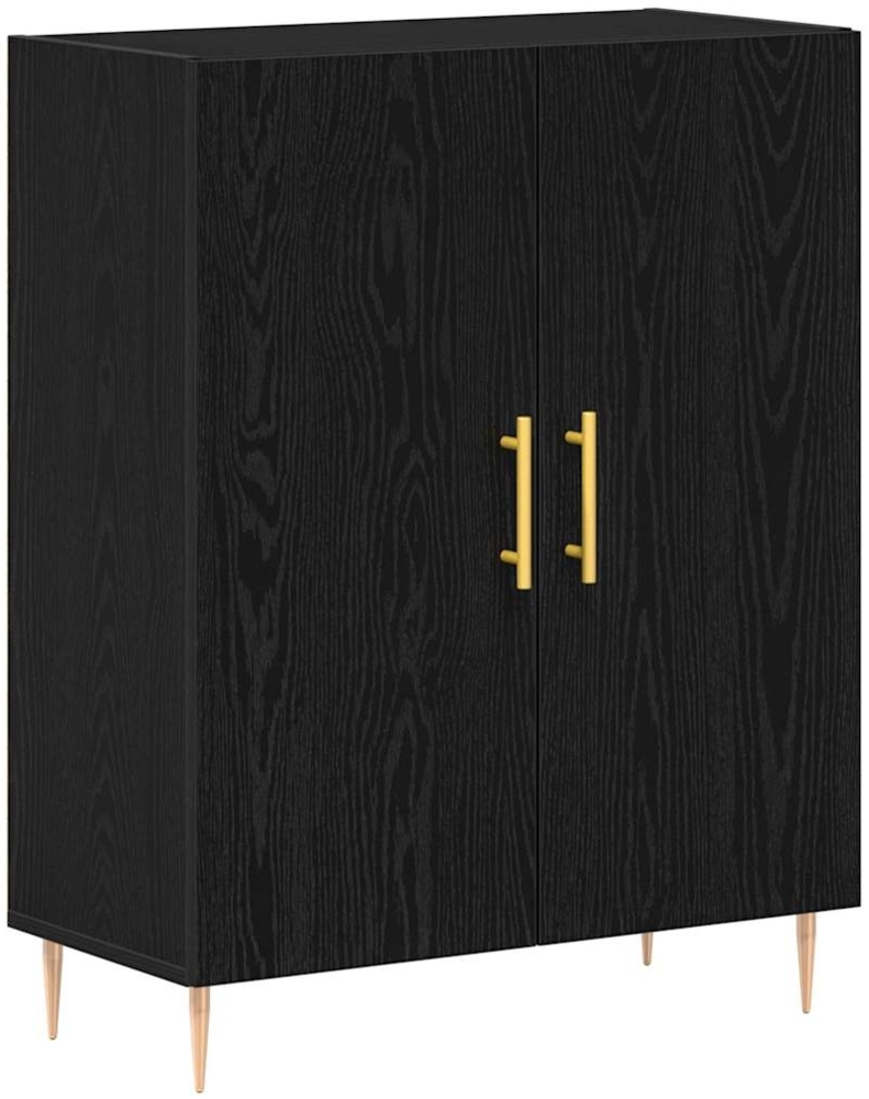 vidaXL Beistellbank Schwarze Eiche 69.5 x 34 x 90 cm Holzwerkstoff 862872 Bild 1