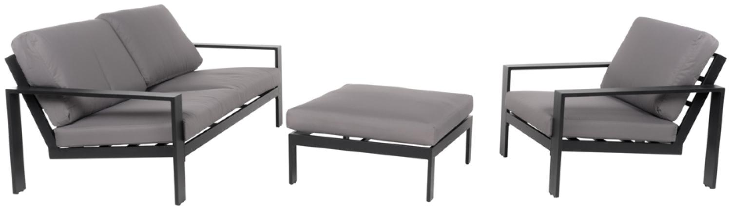 HOME DELUXE Gartenlounge Aluminium RIO M - Anthrazit Bild 1