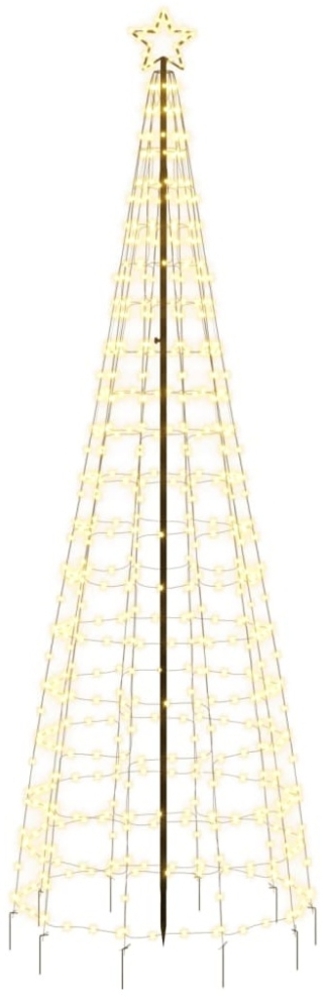 vidaXL LED-Weihnachtsbaum mit Erdspießen, 570 LEDs Warmweiß, 300 cm Bild 1