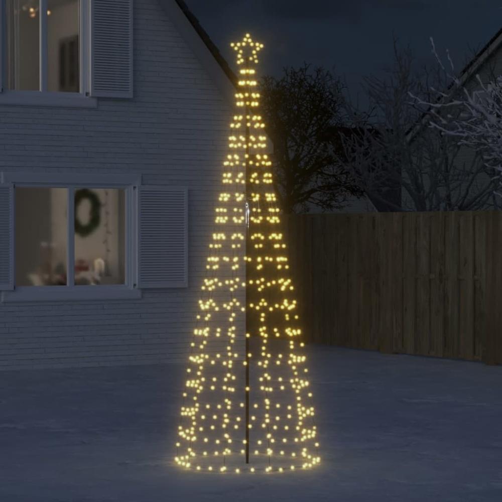 vidaXL LED-Weihnachtsbaum mit Erdspießen 570 LEDs Warmweiß 300 cm 358104 Bild 1