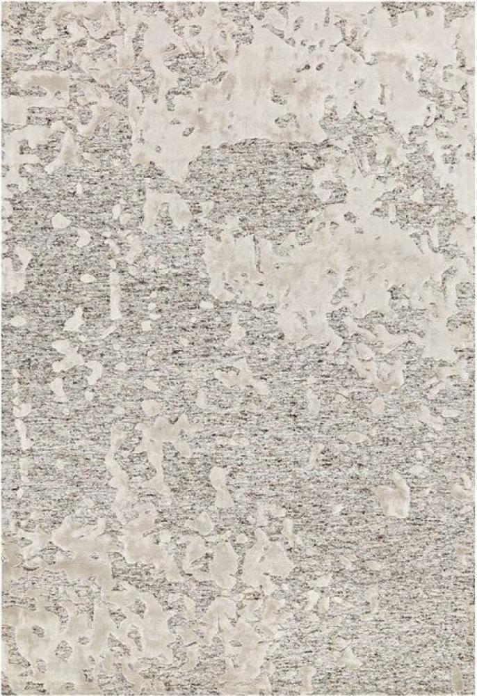 Damast 8066 Grau / Natural 120cm x 180cm Bild 1