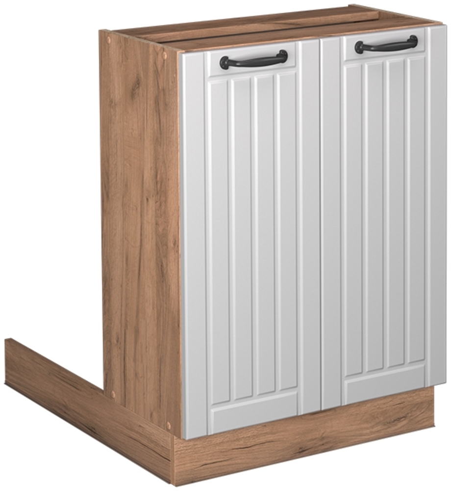 Kücheninsel Fame-Line Weiß Landhaus 60 cm ohne Arbeitsplatte Vicco Bild 1