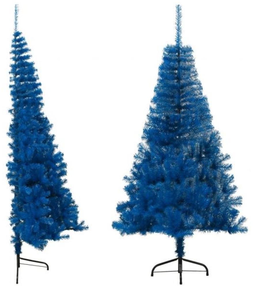 vidaXL Künstlicher Halb-Weihnachtsbaum mit Ständer Blau 180 cm PVC 344682 Bild 1