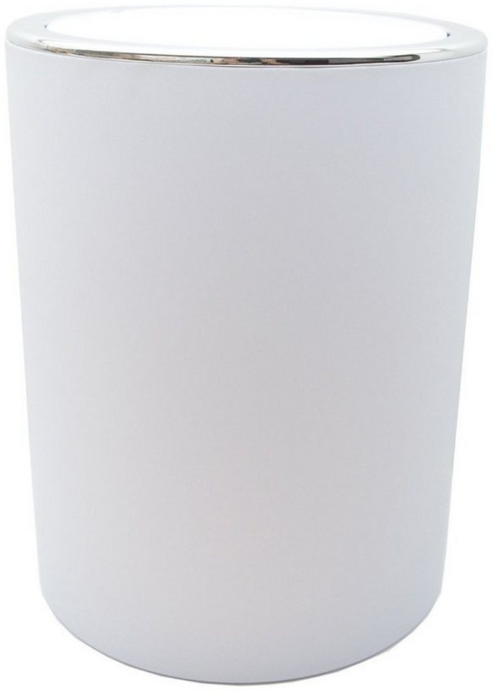 Trendline Kosmetikeimer Ring weiß 5 l Badeimer Mülleimer Abfalleimer Bild 1