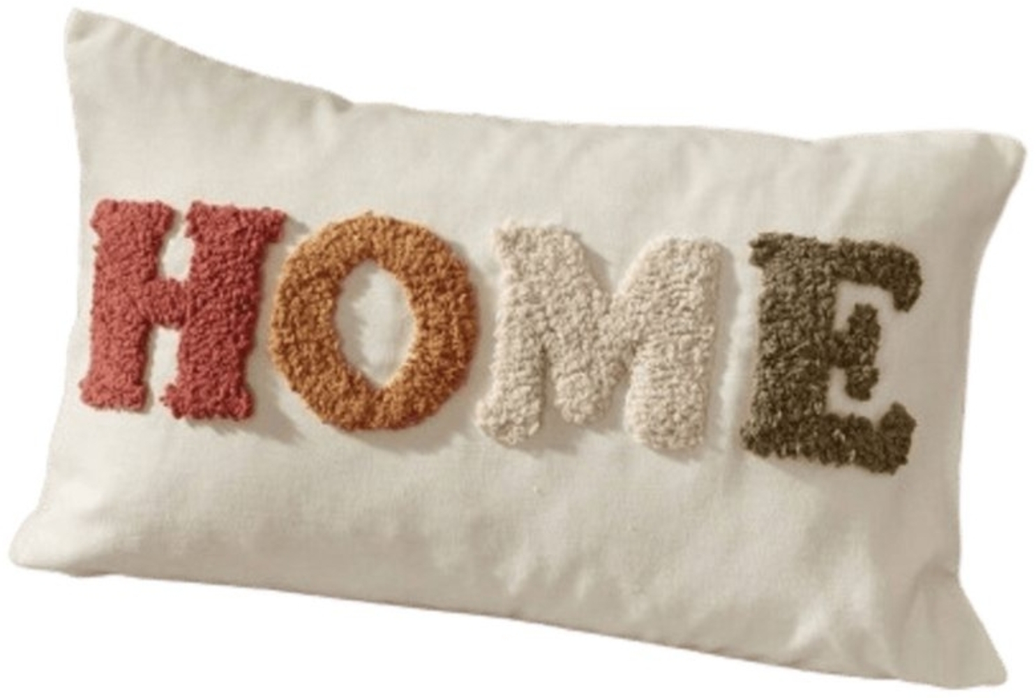 Home-trends24. de Kissenhülle Schriftzug Bezug Kissenbezug Hülle Deko Kissen 50 x 30 Weiß Bild 1