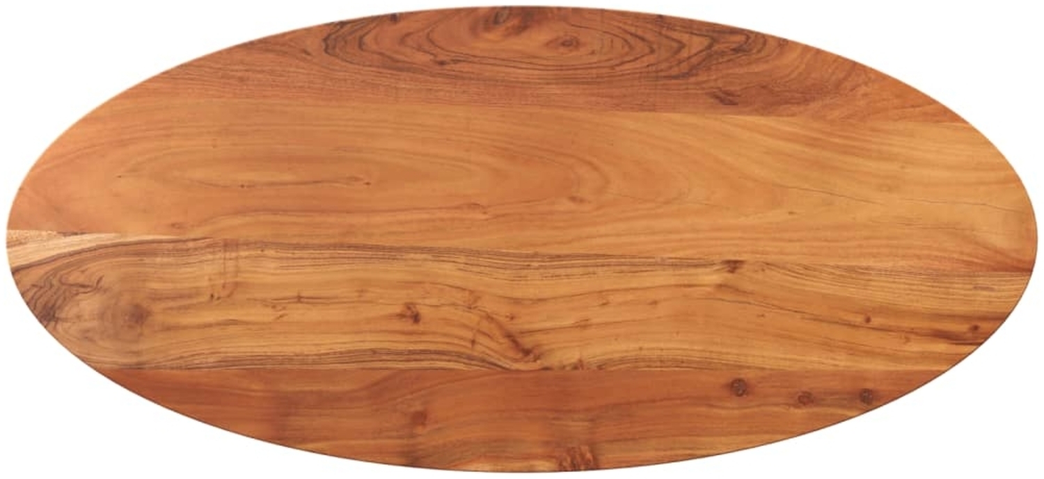 vidaXL Tischplatte 100x40x3,8 cm Oval Massivholz Akazie 370810 Bild 1