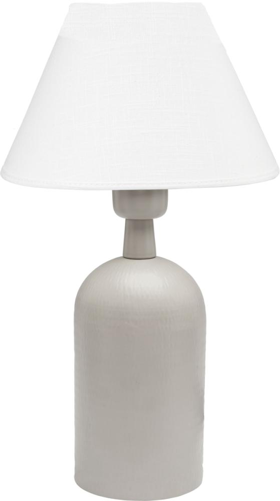 PR Home 350281808FR01 Tischleuchte Riley mattes beige Lampenschirm weiß 40cm Bild 1