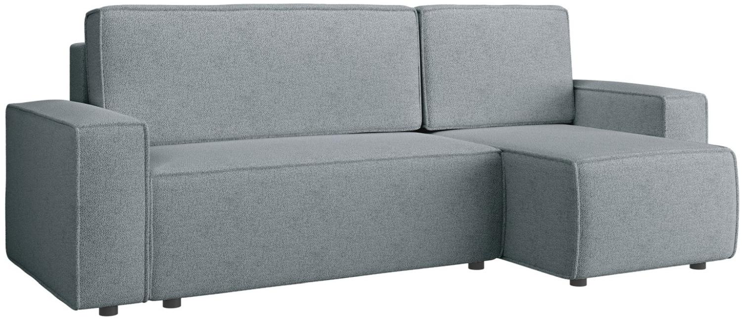 Selsey Copertino - Ecksofa beidseitig montierbar mit Schlaffunktion, wasserabweisend, hellgrau Bild 1