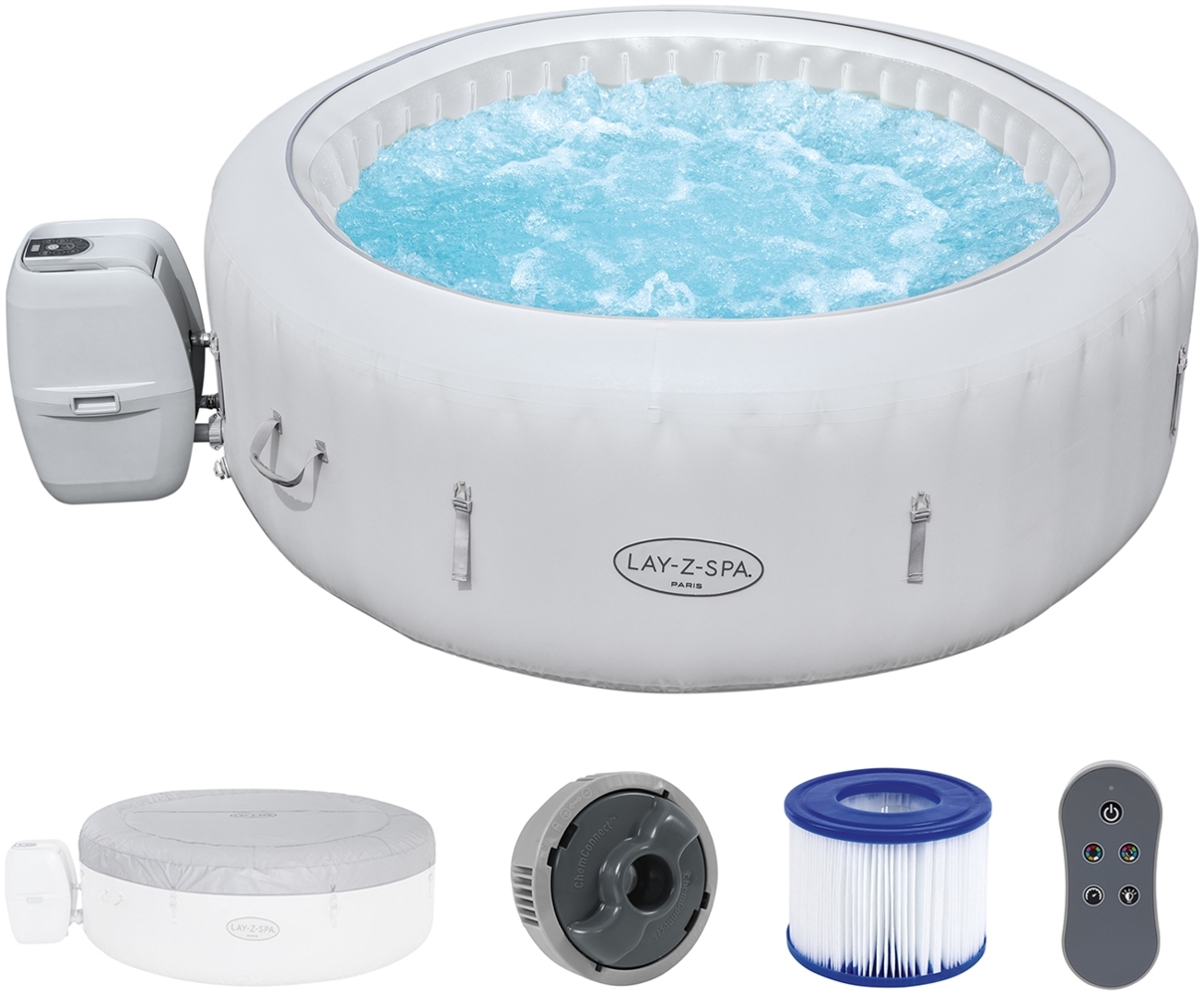 LAY-Z-SPA® LED-Whirlpool Paris AirJet™ Ø 196x66 cm, rund Bild 1