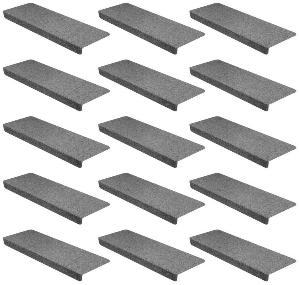 StickandShine Stufenmatte 15 Stück Stufenmatten Treppenschutz Treppenmatte Stufenmatte, Eckig Bild 1