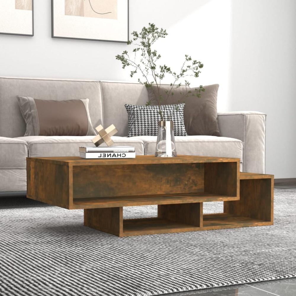 vidaXL Couchtisch Räuchereiche 105x55x32 cm Holzwerkstoff 815981 Bild 1