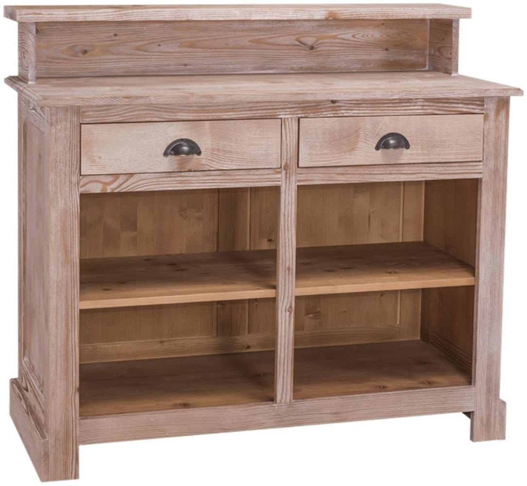 Casa Padrino Landhausstil Barschrank Naturfarben 120 x 51 x H. 107 cm - Möbel im Landhausstil Bild 1