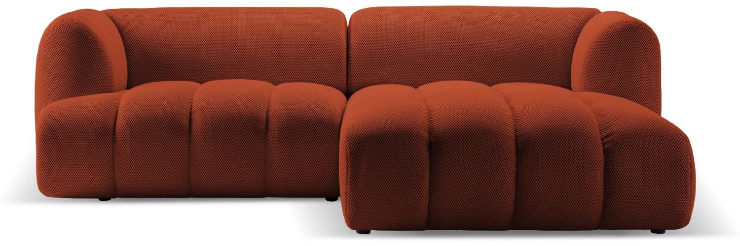 Micadoni Modulares Ecksofa Harry 3-Sitzer Rechts 3D-Stoff Ziegel Bild 1