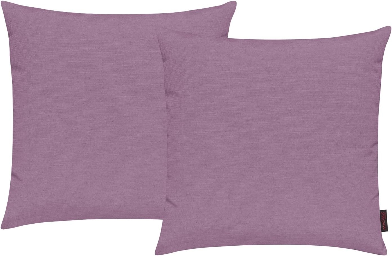 MAGMA Kissenhüllen FINO - ca. 40 x 40 cm - 2er Set mauve Bild 1