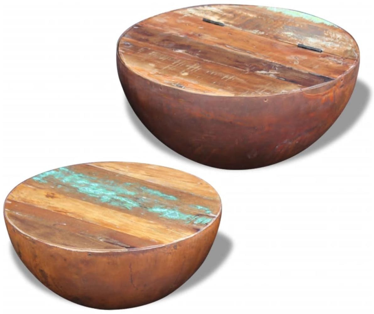 Couchtischset Recyceltes Massivholz Bild 1