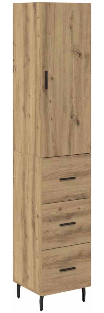 vidaXL Highboard Artisan-Eiche 34,5 x 34 x 180 cm Holzwerkstoff 3415916 Bild 1