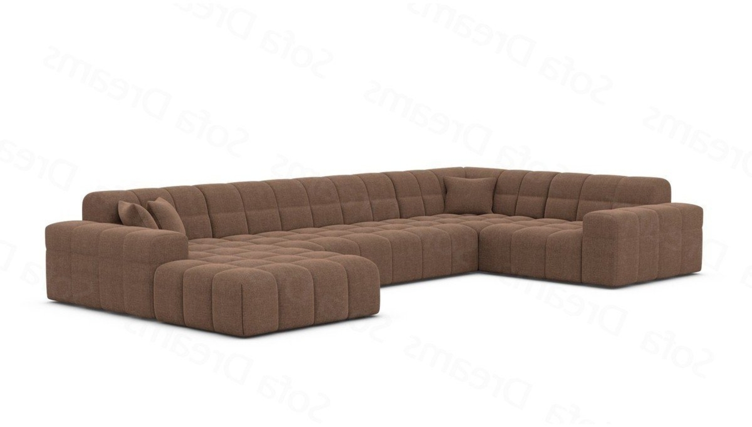 Sofa Dreams Wohnlandschaft Stoff Wohnlandschaft Modern Polstersofa Ibiza U Form Luxus Stoffsofa, Loungesofa Bild 1