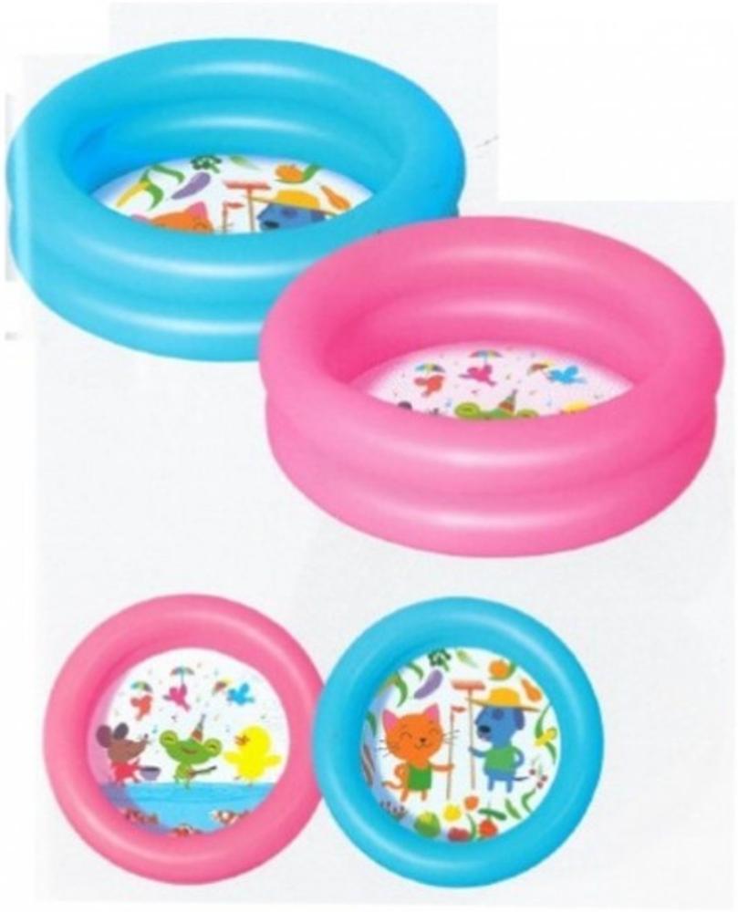 Bestway Kiddie Pool aufblasbar 2 Ringe Pink / Rosa Bild 1