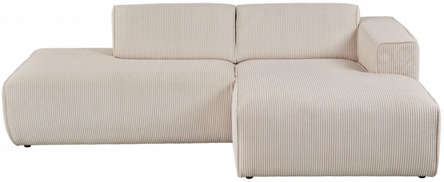 andas Ecksofa Noord, mit Kedernaht, Breite 227 cm, Cord, Struktur Bild 1