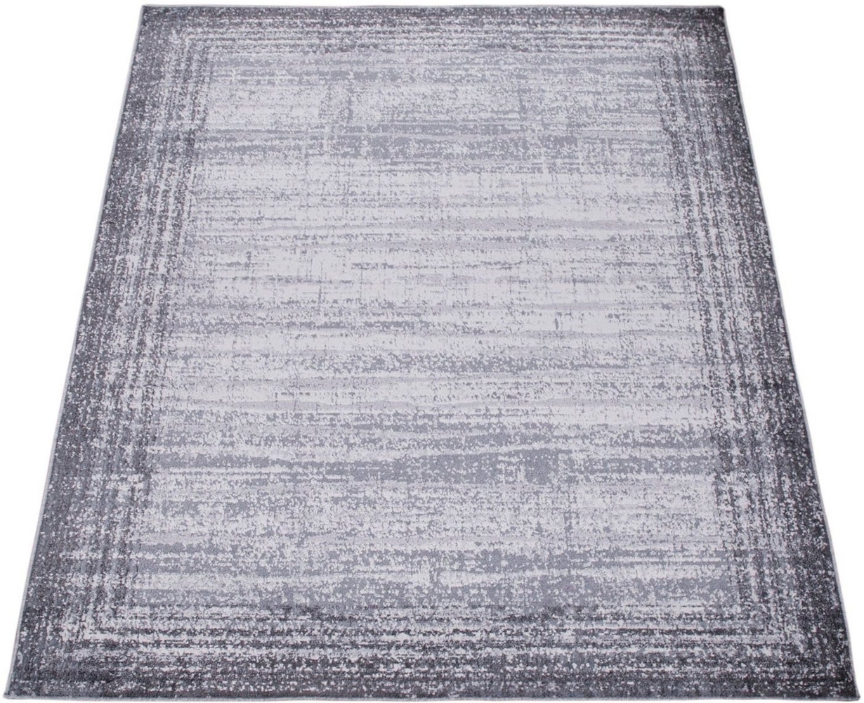 Paco Home Teppich Catania 842, rechteckig, Höhe: 13 mm, Kurzflor, meliert, modernes Design, mit Bordüre Bild 1
