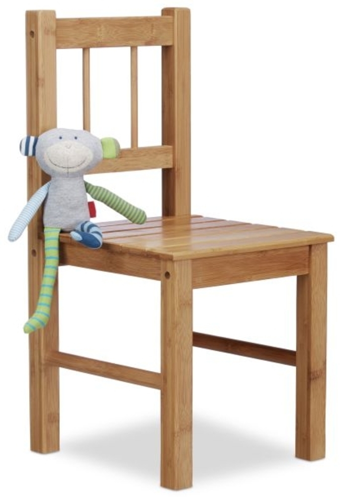 Relaxdays Kinderstuhl Bambus Bild 1