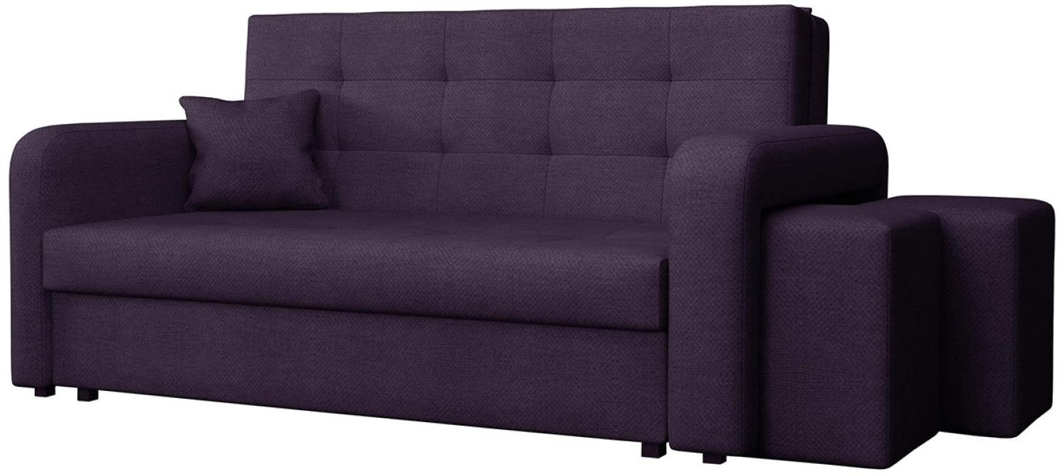 Schlafsofa Viva Home III, Nische für Hocker auf der rechten Seite, Farbe: Enjoy 15 Bild 1