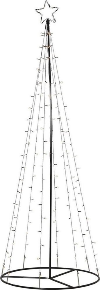 Star Trading 807-50 Weihnachtsdekoration ERDSPIESS-BAUM LIGHT TREE LED 170X0,066W Stahl schwarz H:210cm Ø75cmIP44 Bild 1