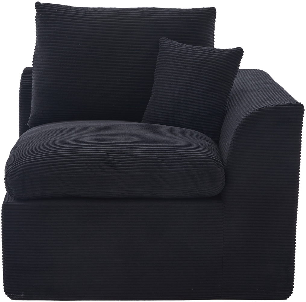 LVHOM Modulares Eckteil 1 St, Eckmodul mit Kissen, 1-Sitzer-Sofa aus Cordstoff, Frei kombinierbar, 101 x 102 x 84 cm Bild 1