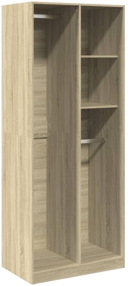 Kleiderschrank Sonoma-Eiche Holzwerkstoff Sonoma Eiche: 80 x 50 x 200 cm / 2 Böden Bild 1
