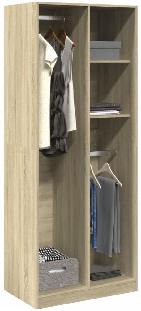 Kleiderschrank Sonoma-Eiche Holzwerkstoff Sonoma Eiche: 30 x 50 x 200 cm / 2 Böden Bild 1