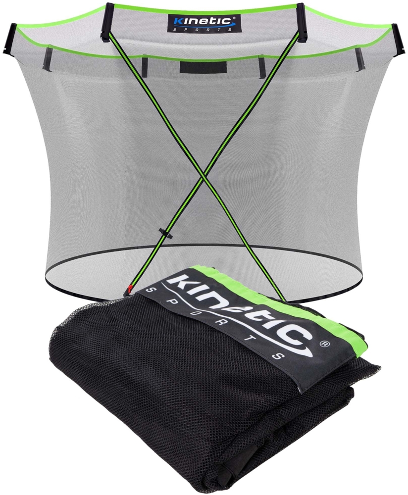 KINETIC SPORTS Trampolin Sicherheitsnetz für ULTIMATE PRO Gartentrampoline - Mit Reißverschluss und Sicherheitsclips, UV beständig, Ersatznetz Fangnetz Schutznetz, für Ø 305 cm Trampolin Bild 1