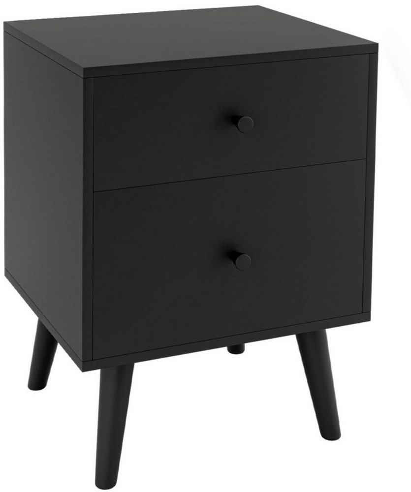 COSTWAY Nachttisch Beistelltisch, mit 2 Schubladen, 45x39,5x62cm Bild 1