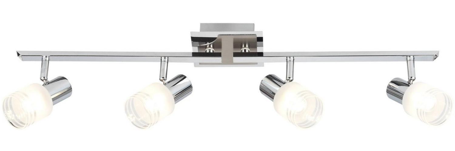 Brilliant Leuchten No. G32432-77 LED Spotrohr Lea E14 4-flammig eisen chrom weiß Bild 1