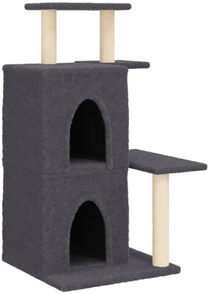 vidaXL Kratzbaum mit Sisal-Kratzsäulen Dunkelgrau 97 cm 172114 Bild 1