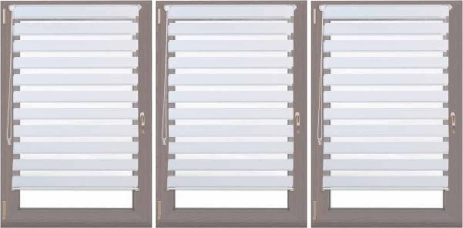 3 x Doppelrollo Klemmfix Weiß 90x150 cm 10023075 Bild 1