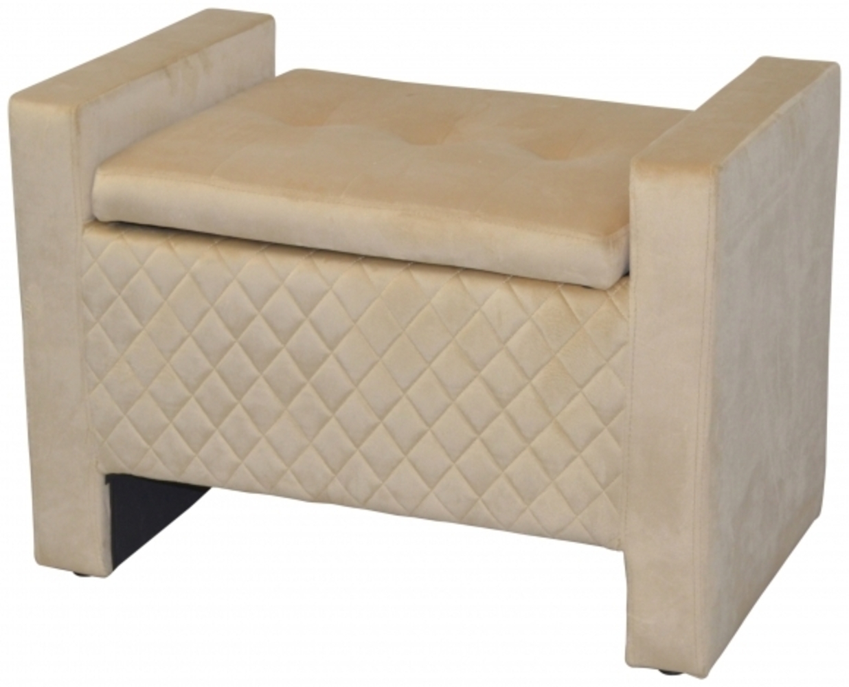 Sitzbank mit Stauraum "Hilde" beige Bild 1