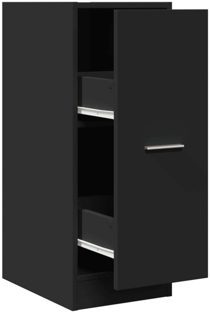 vidaXL Apothekerschrank Schwarz 30x41x77,5 cm Holzwerkstoff 855152 Bild 1