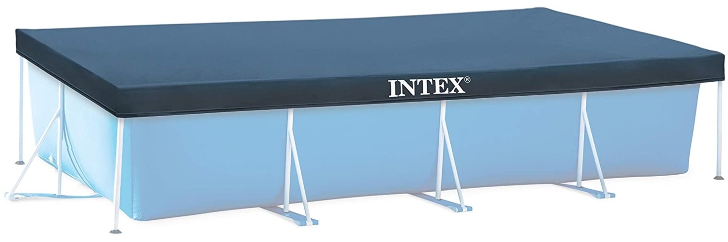 INTEX 28039 Abdeckplane Pool Intex 450 x 200 cm Sommer/Winter mit Löcher Wasserablauf Bild 1